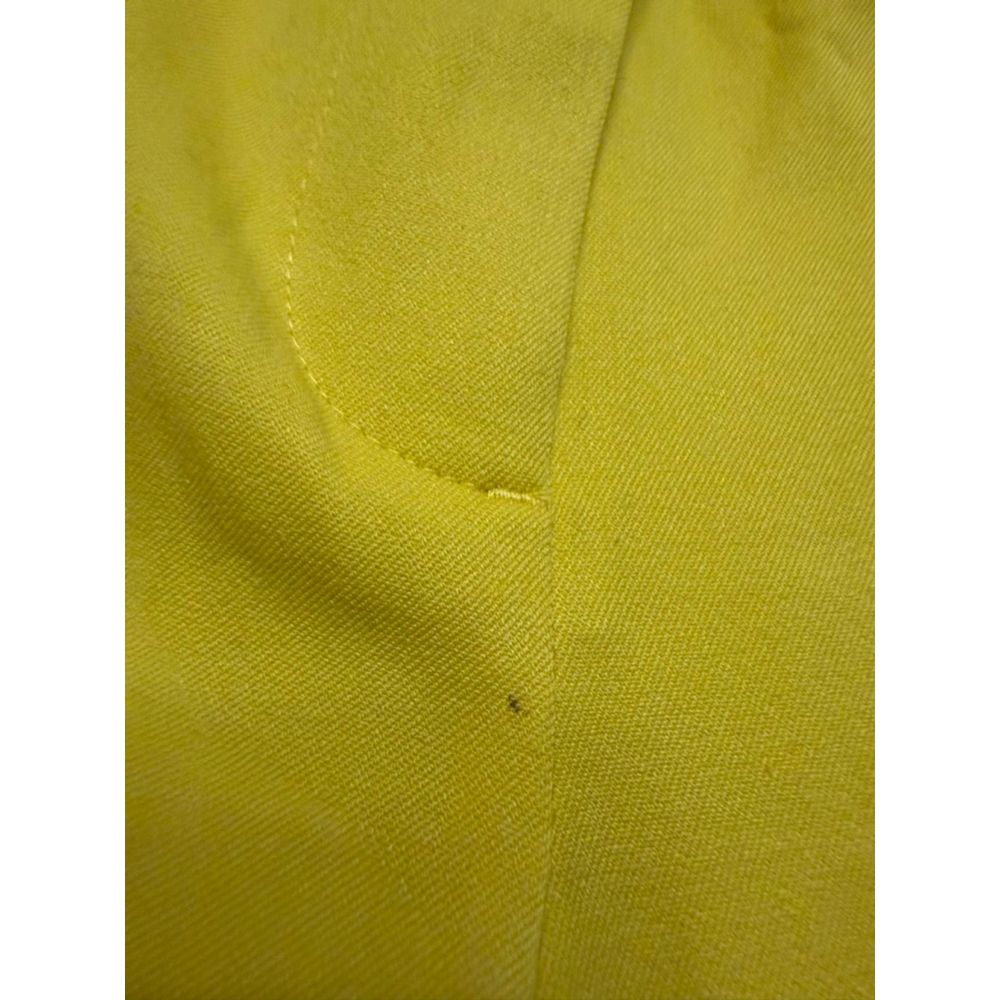NWT Women's J.Crew Teddie Yellow Crop Trousers Size 2 - Picture 9 of 12